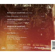 Spacek, Josef - Bohuslav Martin : Violin Concertos - Stravinsky: Divertimento