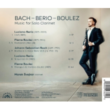 Svejkar, Marek - Bach, Berio & Boulez: Music For Solo Clarinet