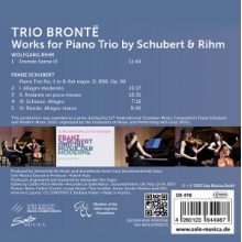Trio Bronte - Works For Piano Trio By Schubert & Rihm