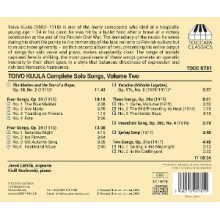 Lattila, Jenni - Toivo Kuula: Complete Solo Songs, Volume Two