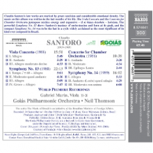 Marin, Gabriel - Santoro: Symphony No. 13; Symphony No. 14; Viola Concerto; Concerto For Chamber Orchestra