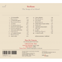 De Vittorio, Pino & Laboratorio 600 - Siciliane - Songs of an Island