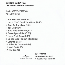 Bailey Rae, Corinne - The Heart Speaks In Whispers