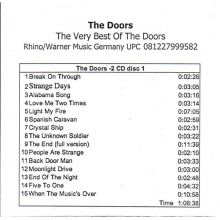 Doors, The - Very Best Of(40th Anniversary)