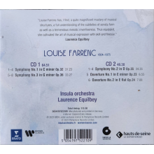 Insula Orchestra/laurence Equilbey - Louise Farrenc - Symphonies No. 1-3, Ouvertures In E Minor - E Flat