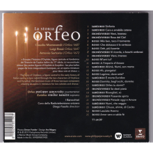 Jaroussky, Philippe/emoke Barath/i Barocchisti/coro Della Radiotelevisione Svizzera/diego Fasolis - Monteverdi, Rossi, Sartorio: La Storia Di Orfeo