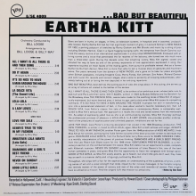 Kitt, Eartha - Bad But Beautiful (verve By Request) (lp)