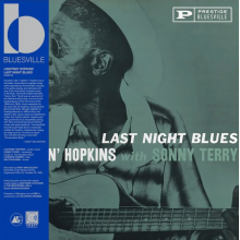 Lightnin' Hopkins, Sonny Terry - Last Night Blues (lp) (acoustic Sounds)