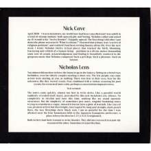 Nick Cave & Nicholas Lens - Litanies