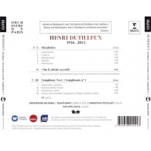 Orchestre De Paris/paavo Jarvi/christian Tetzlaff - Dutilleux: Symphonie No 1, Metaboles, Sur Le Meme Accord