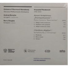 Orkiestra Filharmonii Narodowej , Barry Douglas - Penderecki: Koncert Fortepianowy Zmartwychwstanie, Ii Symfonia  Wigilijna
