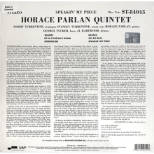 Parlan, Horace - Speakin My Piece (lp) Classic Vinyl Reissue