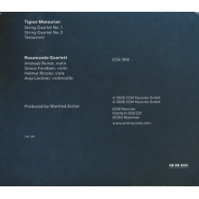 Rosamunde Quartett - Mansurian:string Quartets
