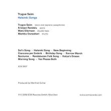 Seim, Trygve - Helsinki Songs