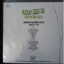 Sex Pistols - Live In The Usa 1978 - Dallas (lp White)