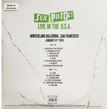 Sex Pistols - Live In The Usa 1978 - San Francisco (lp Blue)