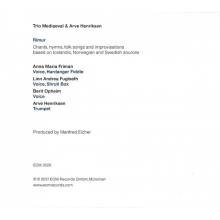 Trio Medieval - Rimur