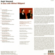 Voorand, Kadri - In Duo With Mihkel Malgand
