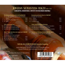 Fiati Del Collegium Pro Musica & Stefano Bagliano - Js Bach Concertos, Inventions & Motets For Recorder Ensemble