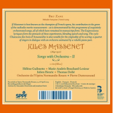 Orchestre De L'opera Normandie Rouen - Massenet: Songs With Orchestra Ii