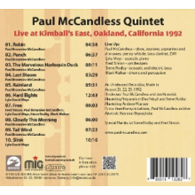 Paul McCandless Quintet - Live At Kimball's East 1992