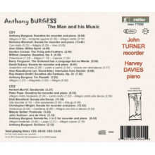 Burgess, Anthony - Anthony Burgess: the Man and His Music
