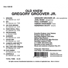 Groover Jr., Gregory - Old Knew