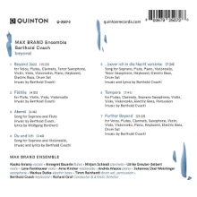 Cvach, Berthold & Max Brand Ensemble - Beyond