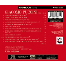 Sinfonia of London & John Wilson - Puccini: Orchestral Music