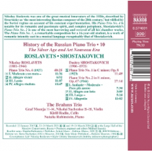 Brahms Trio - Shostakovich & Roslavets: History of the Russian Piano Trio, Vol. 10