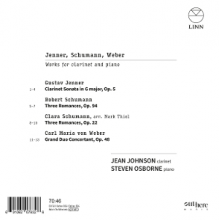 Johnson, Jean - Jenner, Schumann & Weber: Works For Clarinet and Piano