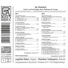 Huber, Angelika & Mamikon Nakhapetov - Carna: Im Abendrot - Lieder & Klavierwerke