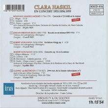 Haskil, Clara & Residentie Orkest Den Haag - Schumann: Clara Haskil En Concert 1953, 1956, 1959