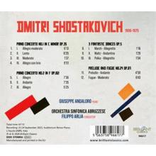 Andaloro, Giuseppe & Filippo Arlia & Orchestra Sinfonica Abruzzese - Shostakovich: Piano Concertos, Fantastic Dances, Prelude & Fugue