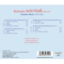 Aubrun, Ambroise & Jocelyn Aubrun & Steven Vanhauwaert - Bohuslav Martinu: Chamber Music 1937-1945