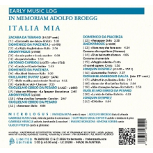 Micrologus - Italia Mia - In Memoriam Adolfo Broegg