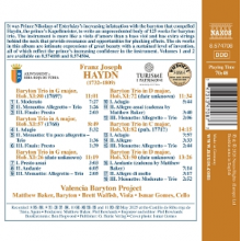 Valencia Baryton Project - Haydn: Treasures From the Eszterhaza Palace, Vol. 3