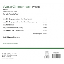 Adler, Julia Rebekka - Walter Zimmermann: Skies - Works For Viola Solo