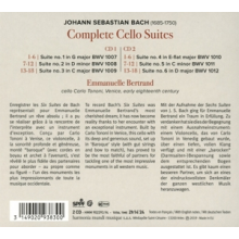 Bertrand, Emmanuelle - Johann Sebastian Bach: Complete Cello Suites