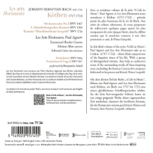 Les Arts Florissants & Paul Agnew & Benjamin Alard - J.S. Bach: Kothen - a Life In Music Vol. 3