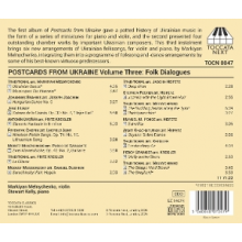 Melnychenko, Markiyan - Postcards From Ukraine, Vol. 3: Folk Dialogues