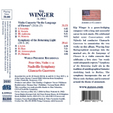 Otto, Peter - Kip Winger: Symphony of the Returning Light / Violin Concerto In the Language of Flowers