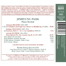Park, Jinhyung - Brahms, Dvorak & Granados: Jinhyung Park Piano Recital