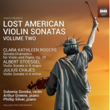 Soroka, Solomia - Chajes: Lost American Violin Sonatas, Vol. 2