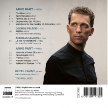 Zarins, Reinis - Arvo Part: Arefa - Piano Chamber Works