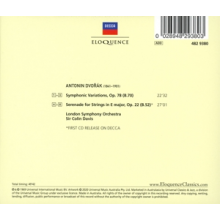 Davis, Sir Colin - Dvorak: Symphonic Variations; Serenade For Strings