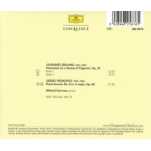 Faerman, Mikhail - Brahms: Paganini Variations - Prokofiev: Sonata No. 6