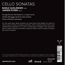 Auslander, Basile - Enescu, Honegger, Poulenc: Cello Sonatas