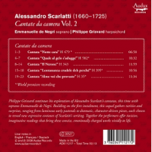 Negri, Emmanuelle De & Philippe Grisvard - A. Scarlatti: Cantate Da Camera Vol. 2