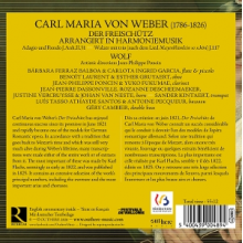 Wolf - Weber: Der Freischutz Arrangirt In Harmoniemusik